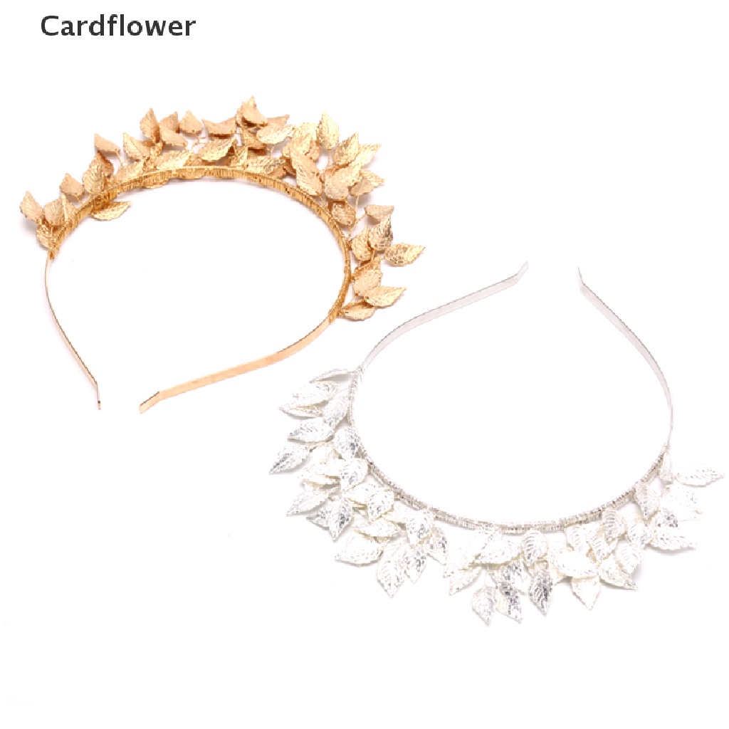< Cardflower > Cài Tóc Hình Vương Miện Bằng Kim Loại Màu Vàng / Bạc Trang Sức Đám Cưới Mới Đang Giảm Giá