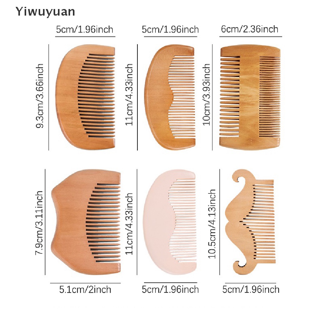 Lược Gỗ Chải Râu Chống Tĩnh Điện Thời Trang Cho Nam
