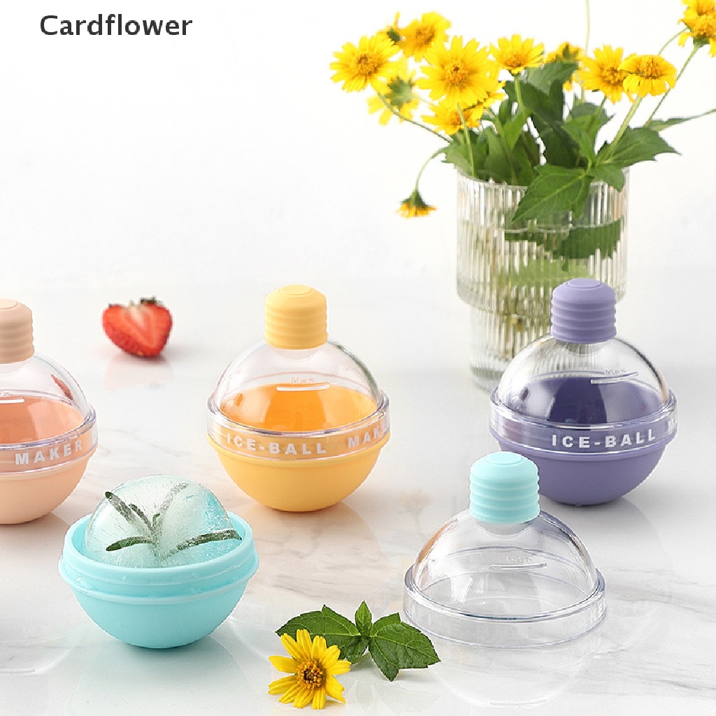 < Cardflower > Khuôn Silicone Cấp Thực Phẩm Khuôn Làm Đá Hình Tròn Làm Đá Viên Đa Ứng Dụng Cho Nhà Bếp