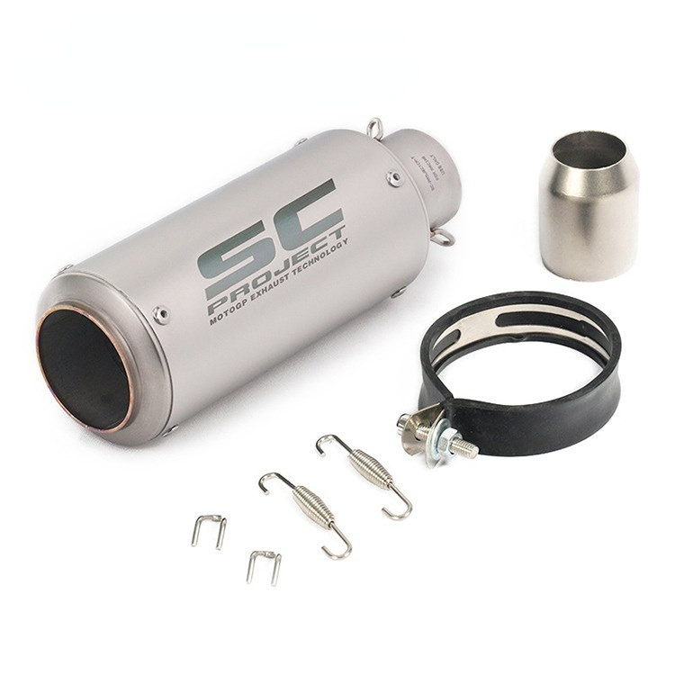 Ống Pô Xả Khí 51mm 60mm SC Chuyên Dụng Cho Xe Mô Tô