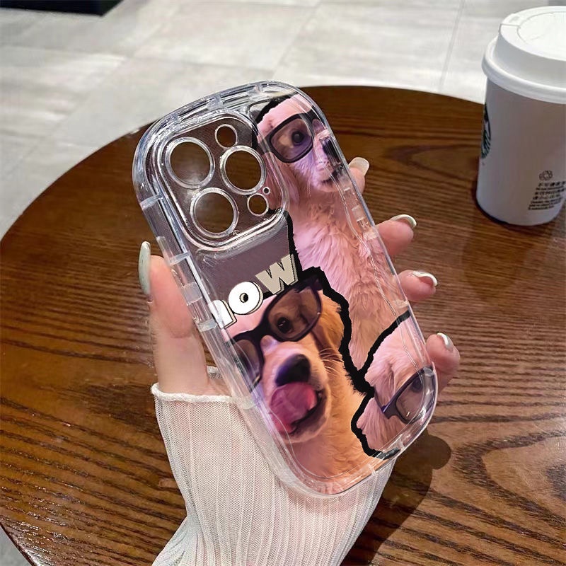 ✅Ốp Điện Thoại Mềm Trong Suốt / Chống Sốc In Hình Chú Cún Dễ Thương Cho iPhone14 / Xsmax78Pxr 13 1211 / IZF1