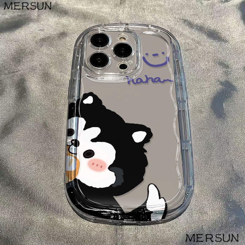 ✅Ốp Điện Thoại Mềm Trong Suốt Chống Sốc In Hình Mèo Đen Cho Iphone 12118p / xsxrpromax / 7 13 14