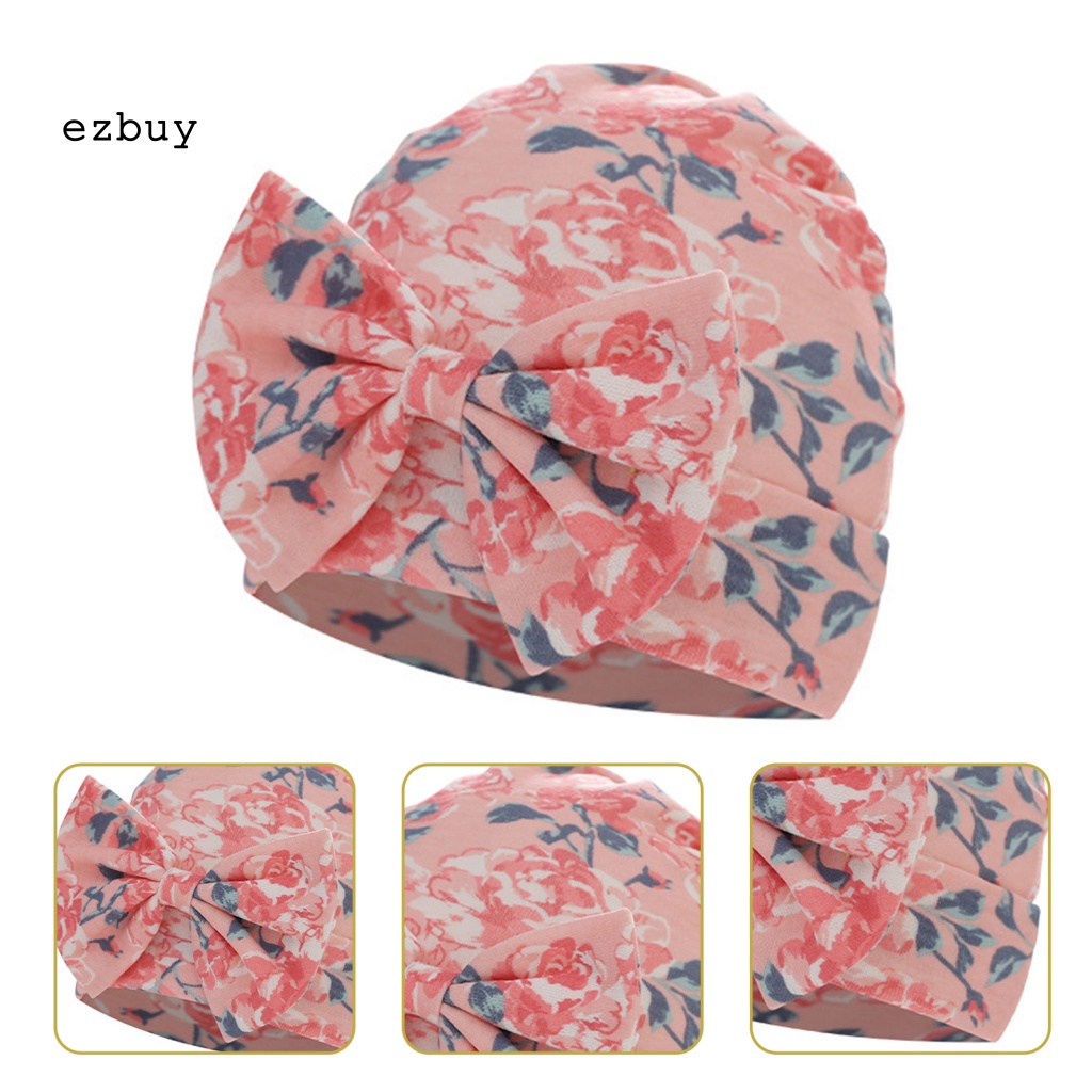 Mũ Turban Thắt Nơ Bảo Vệ Da Thoải Mái Cho Bé Mặc Hàng Ngày