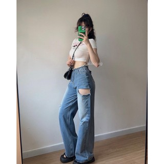Áo crop thun trắng mèo HỒNG