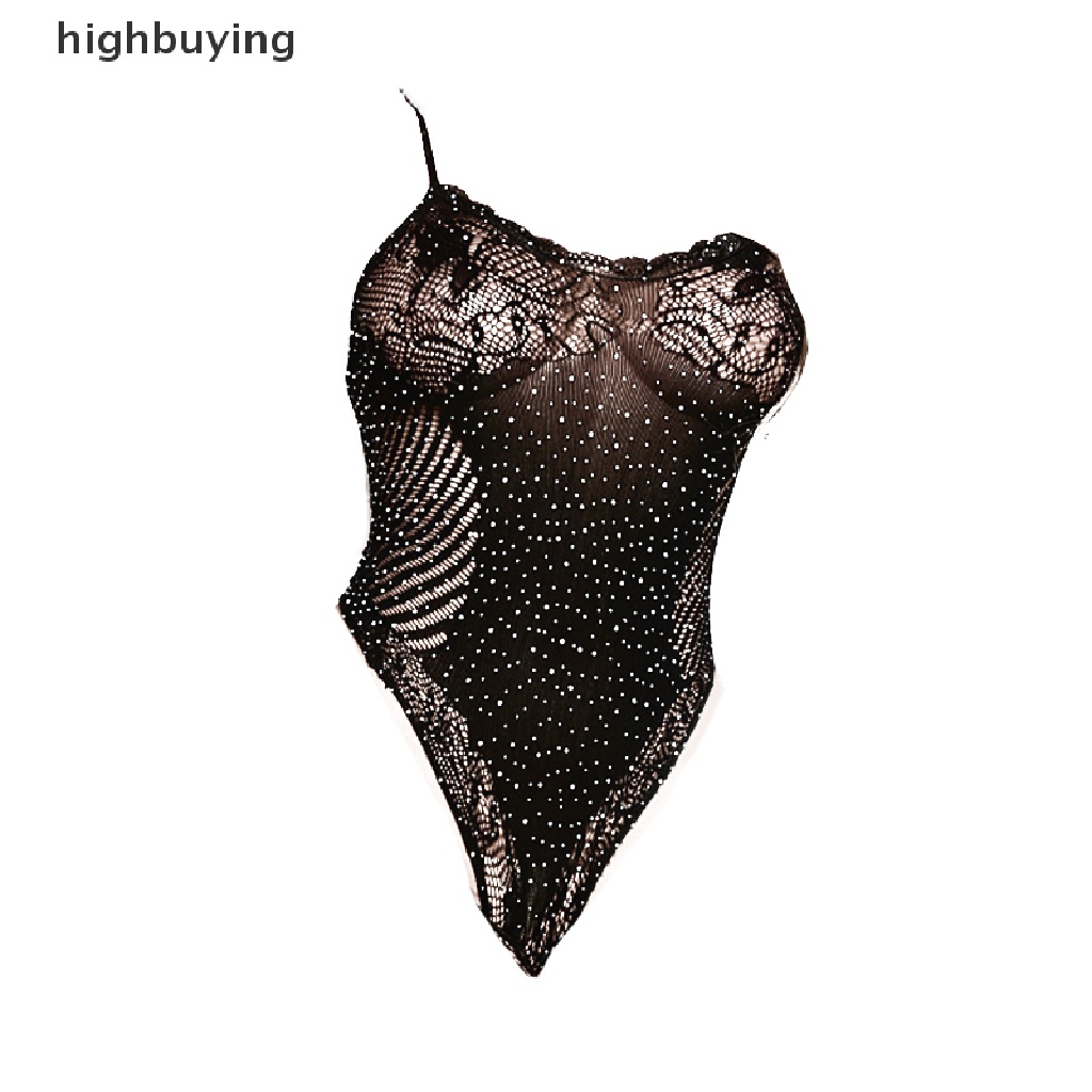 Đồ Lót Liền Thân Phối Lưới Trong Suốt Đính Đá Hóa Trang Belle Porno Quyến Rũ Cho Nữ