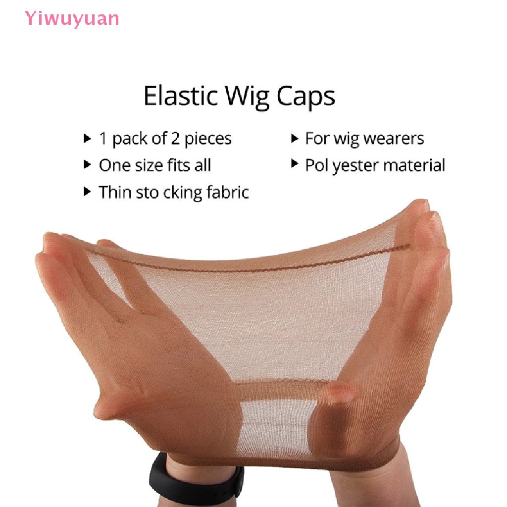 < Yiwuyuan > Tóc Giả Dạng Mũ Lưới Màu Đen Chất Lượng Cao Cho Nữ Giới