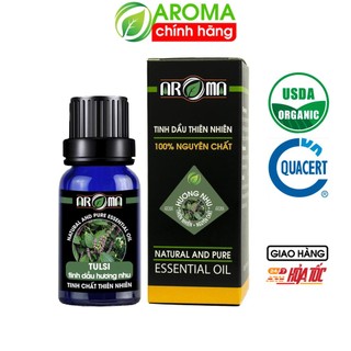 Tinh dầu Hương nhu Tulsi AROMA essential oil, tinh dầu mượt tóc, sạch da, thơm phòng