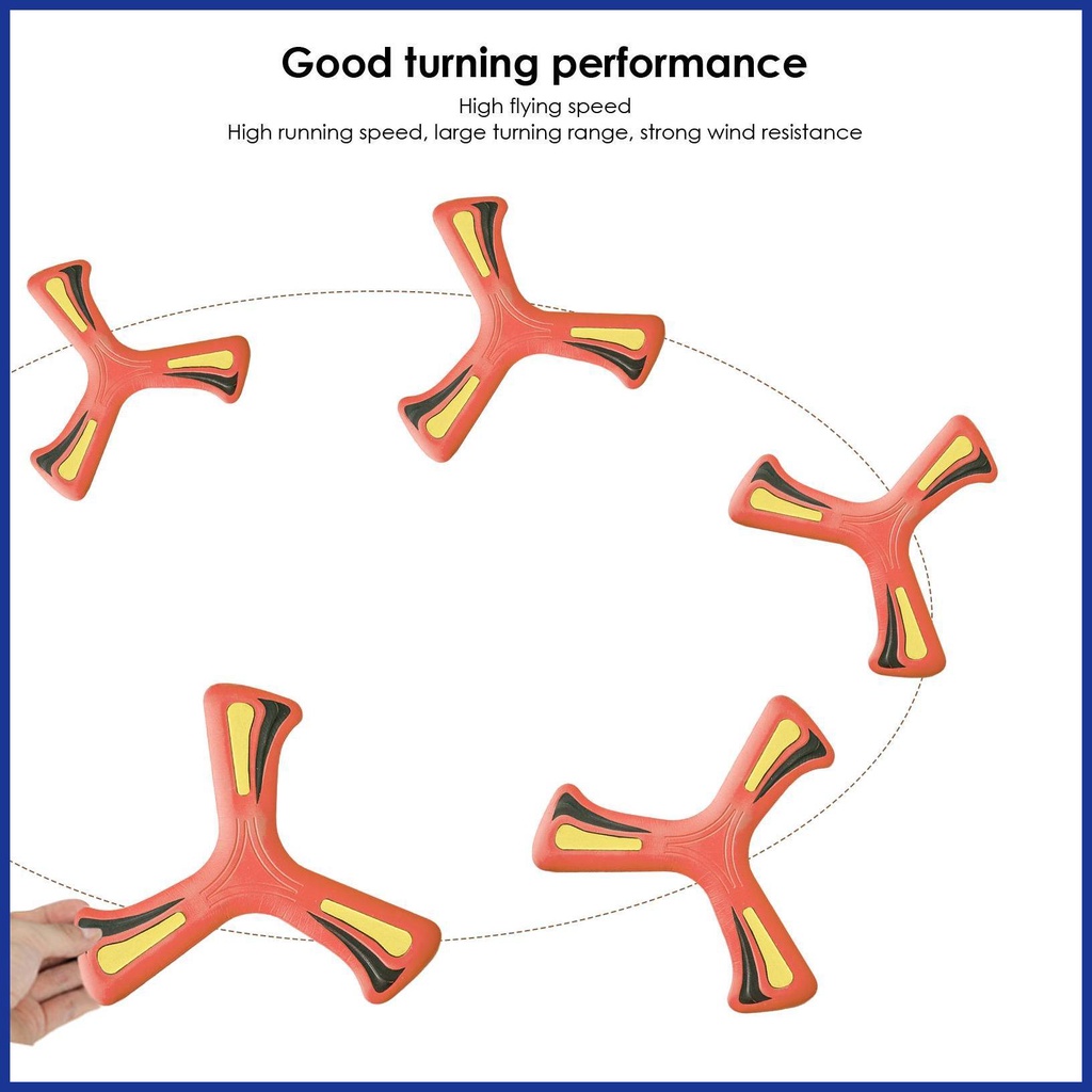Boomerangs Bằng Xốp EVA Mềm 3 Cánh Chống Rơi Dễ Mang Theo Cho Trẻ Em