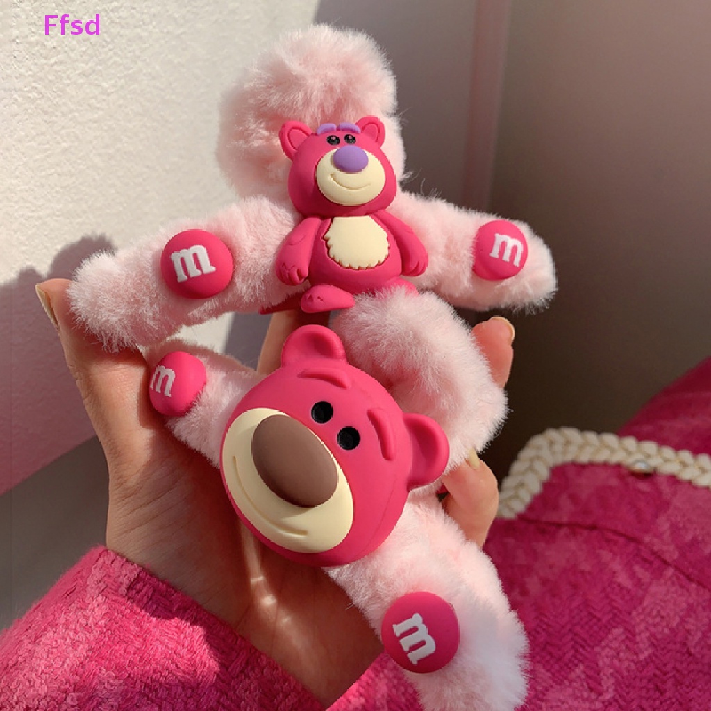 {Ffsd} Băng Đô Cài Tóc Hoạt Hình Gấu Dâu Tây Ba Chiều Dễ Thương Phụ Kiện Trang Điểm Mặt Cho Nữ * Bán Chạy