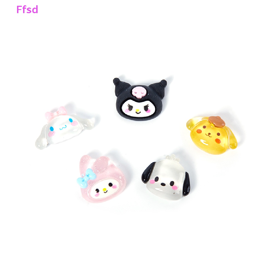 {Ffsd} Set 10 Phụ Kiện Đồ Chơi Hình Động Vật Hoạt Hình Bằng Resin Resin Tự Làm Trang Trí Ốp Điện Thoại Di Động