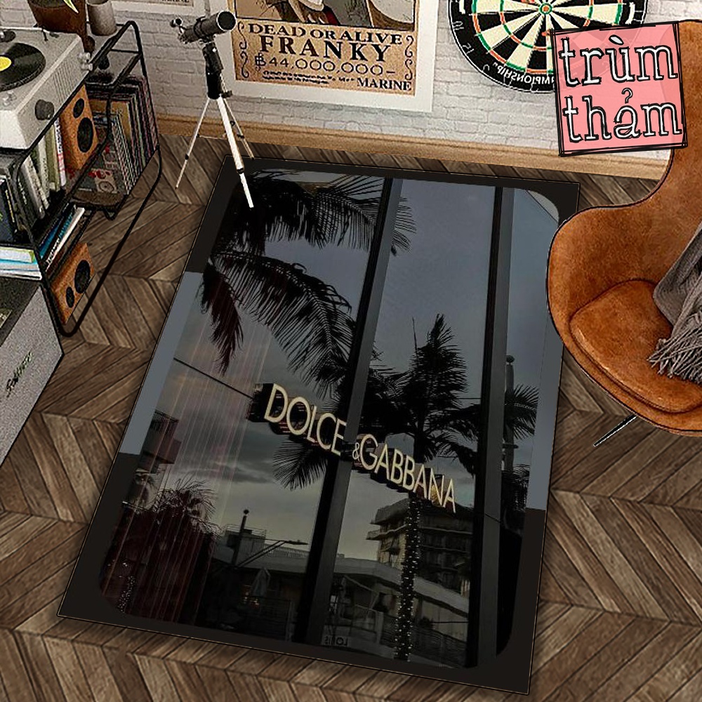 Thảm Trang Trí Dolce And Gabban4 Cửa Hàng Logo Thời Trang Decor Phòng Ngủ Phòng Khách Văn Phòng