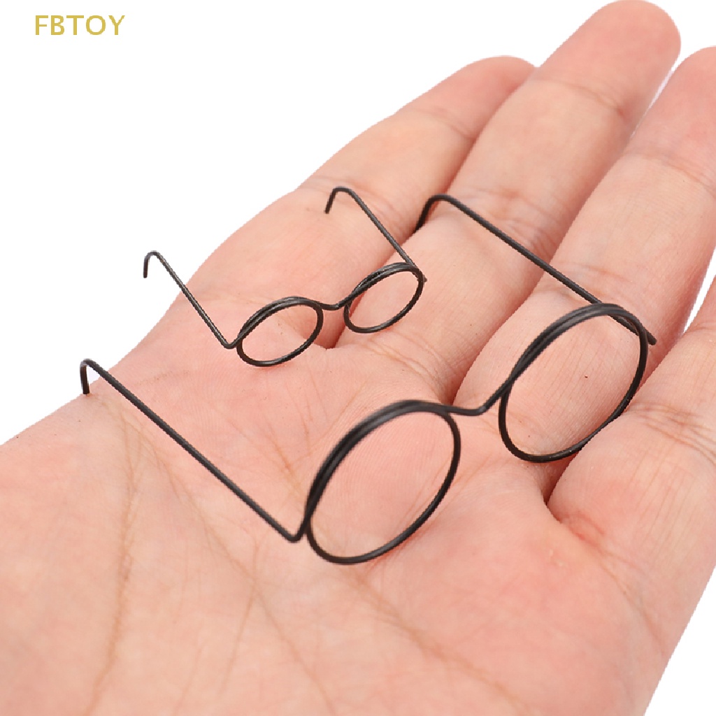 Mắt Kính Gọng Tròn Không Tròng Thời Trang Cho Búp Bê