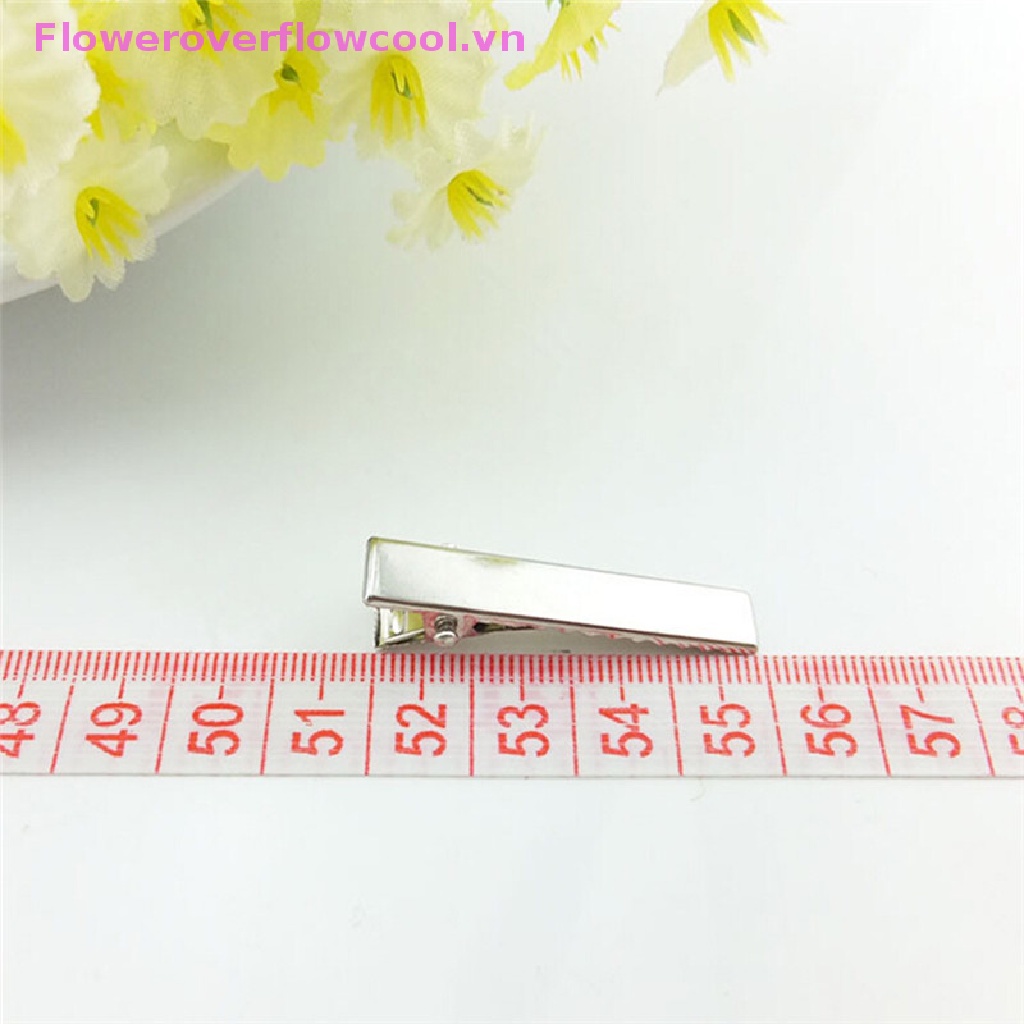 Set 50 Kẹp Tóc Kim Loại Màu Bạc Thời Trang