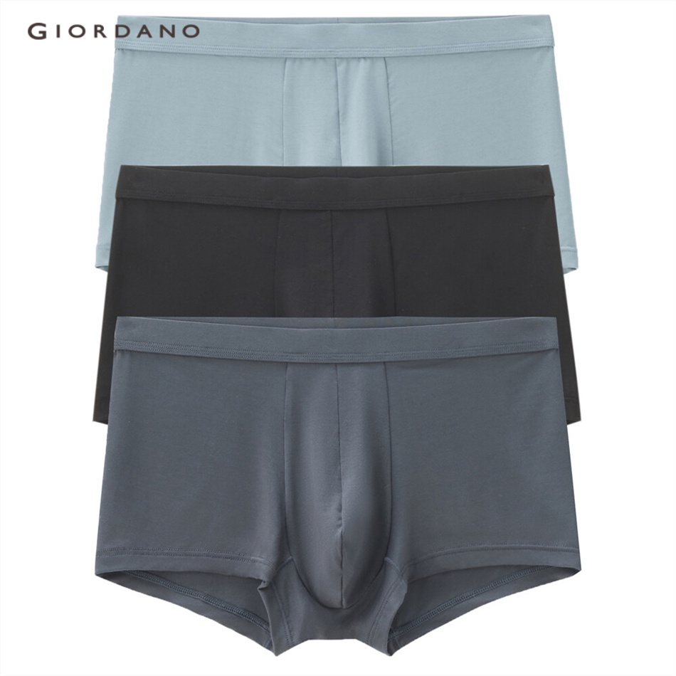 Combo 3 quần lót GIORDANO 18172701 chất liệu vải modal cho nam