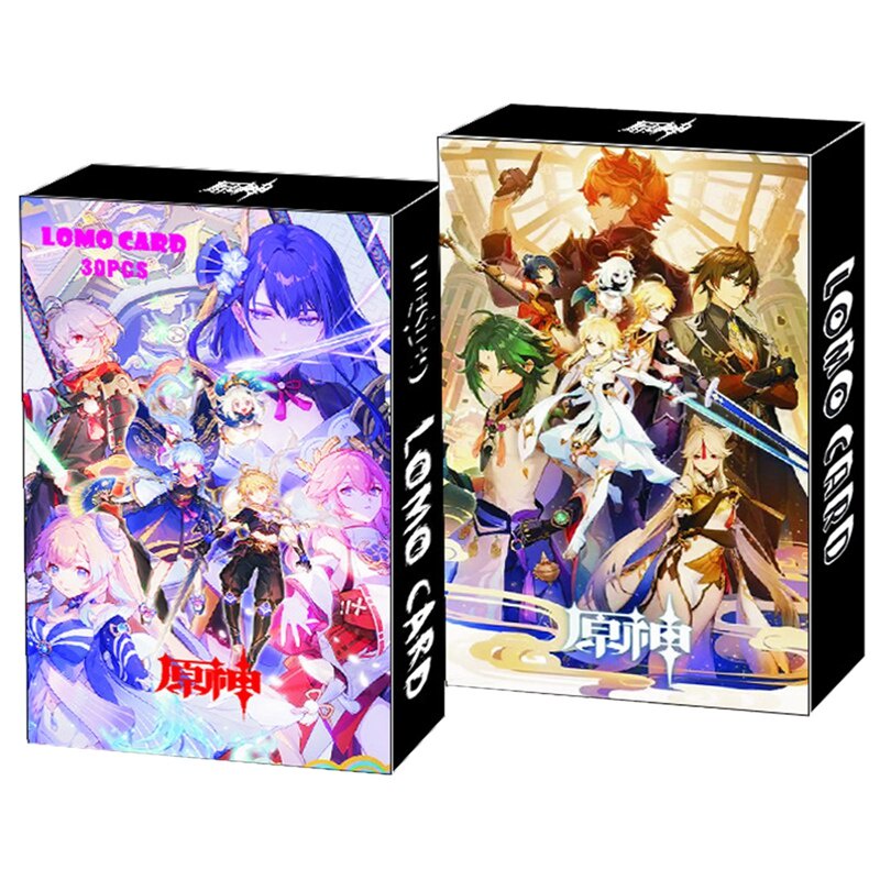 Bộ lomo card Anime Genshin Impact Jujutsu Kaisen Sword Art Online thẻ ảnh