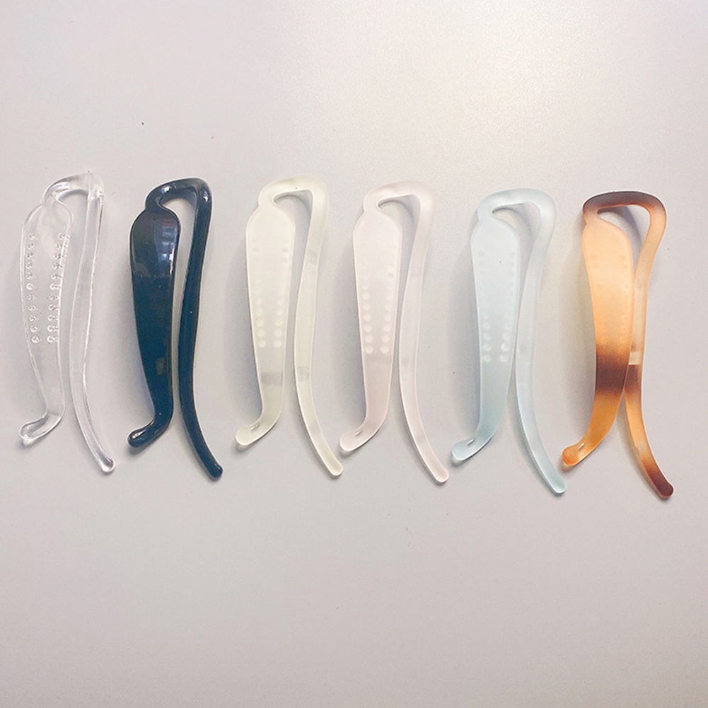 Kẹp Tóc Dạng Xoắn Trong Suốt Màu Trơn Sáng Tạo