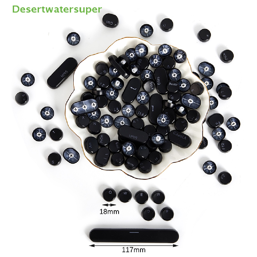Bộ 104 Nút Bàn Phím Tròn Phong Cách Retro