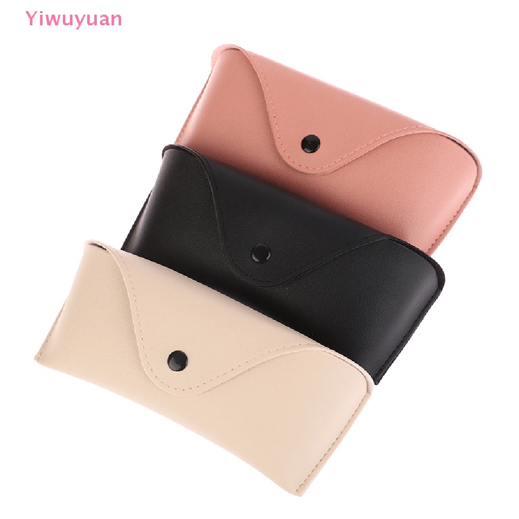 1 Túi Da Đựng Mắt Kính Màu Trơn Mới