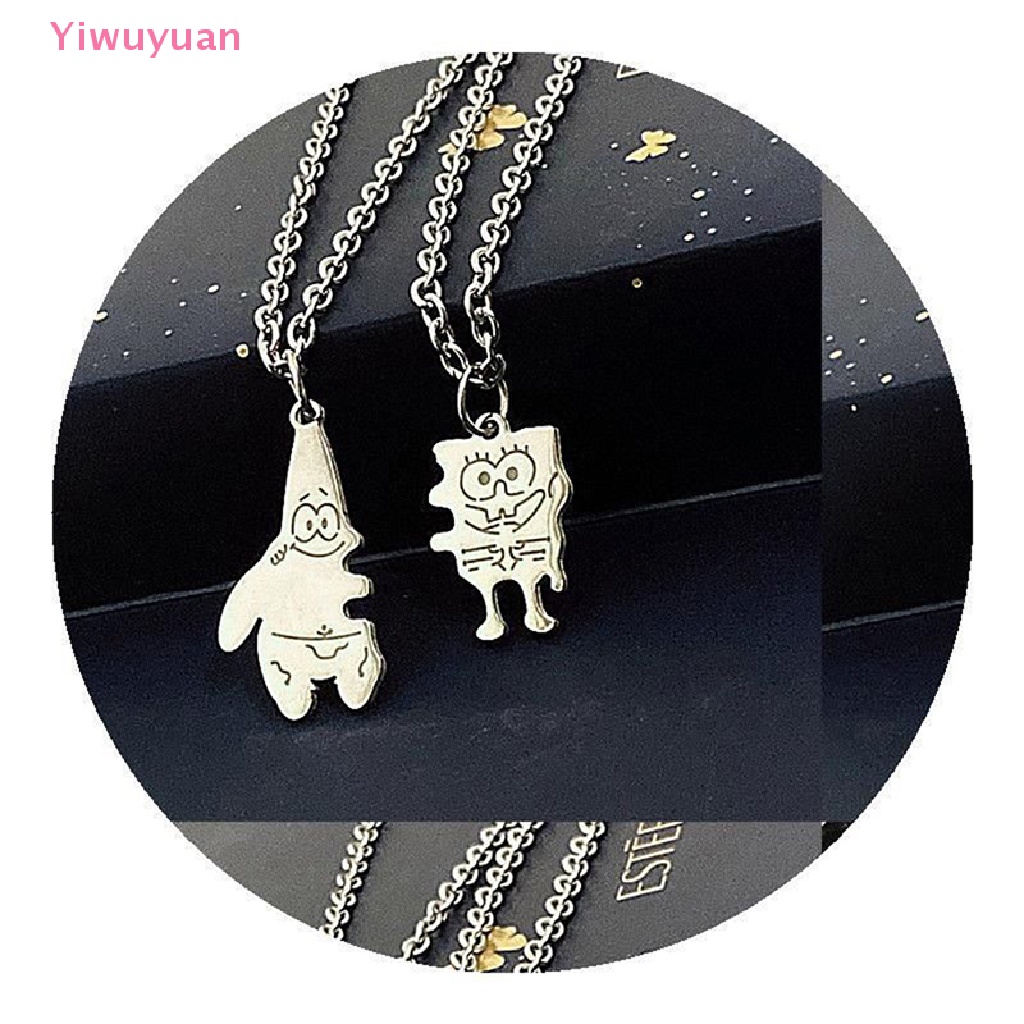 < Yiwuyuan > Vòng cổ Mặt Nhân Vật Hoạt Hình Thời Trang Mới Cho Cặp Đôi