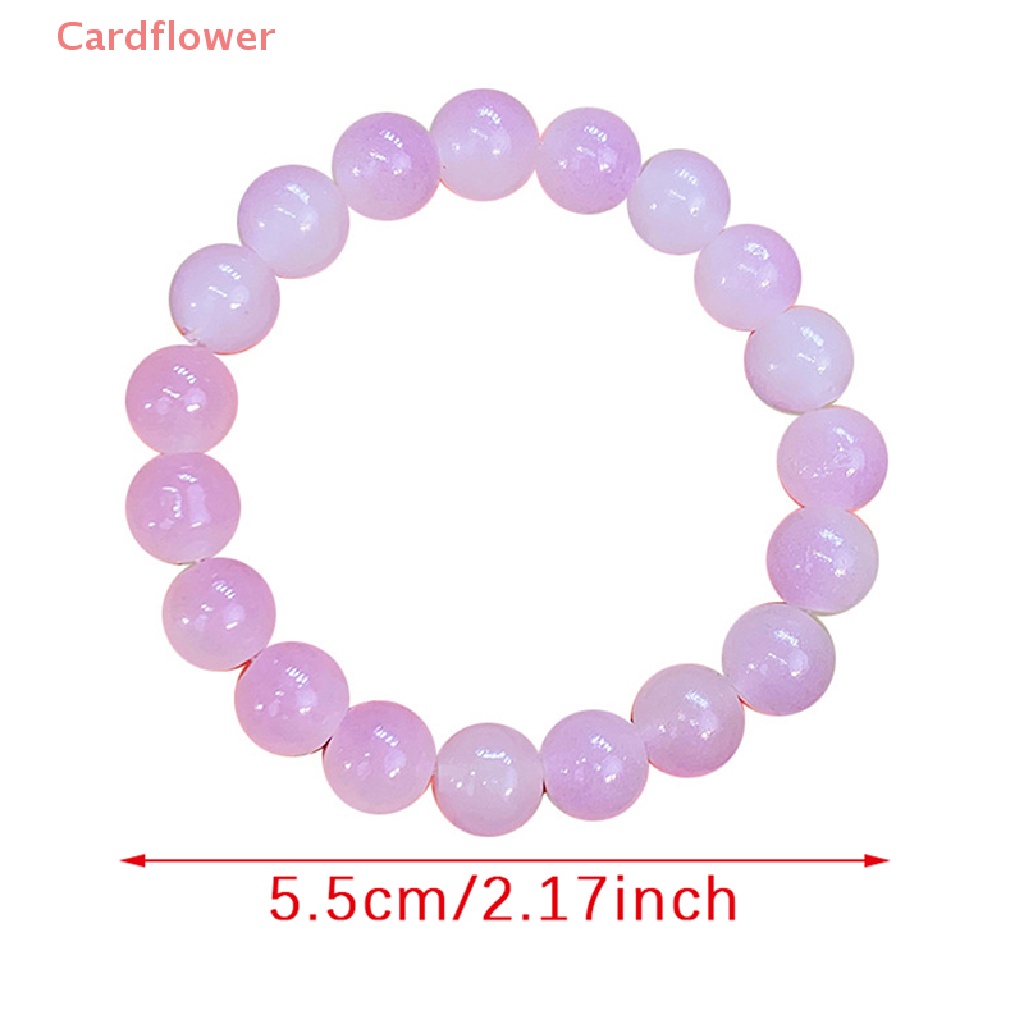&lt; Cardflower &gt; Vòng Tay Chuỗi Hạt Đá Ngọc Bích Màu Gradient Cầu Nguyện Mới Cho Nam Và Nữ