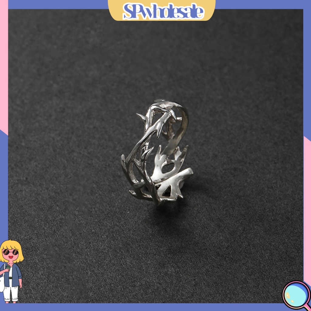 <SPwholesale> Nhẫn Đeo Ngón Tay Phong Cách Punk Hiphop Punk Cổ Điển Có Thể Điều Chỉnh Dành Cho Nam