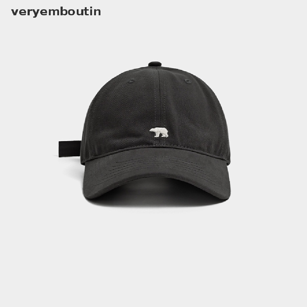 Mũ Lưỡi Trai Vành Rộng Thêu Hình Gấu Bắc Cực Thời Trang Cho Nam Và Nữ