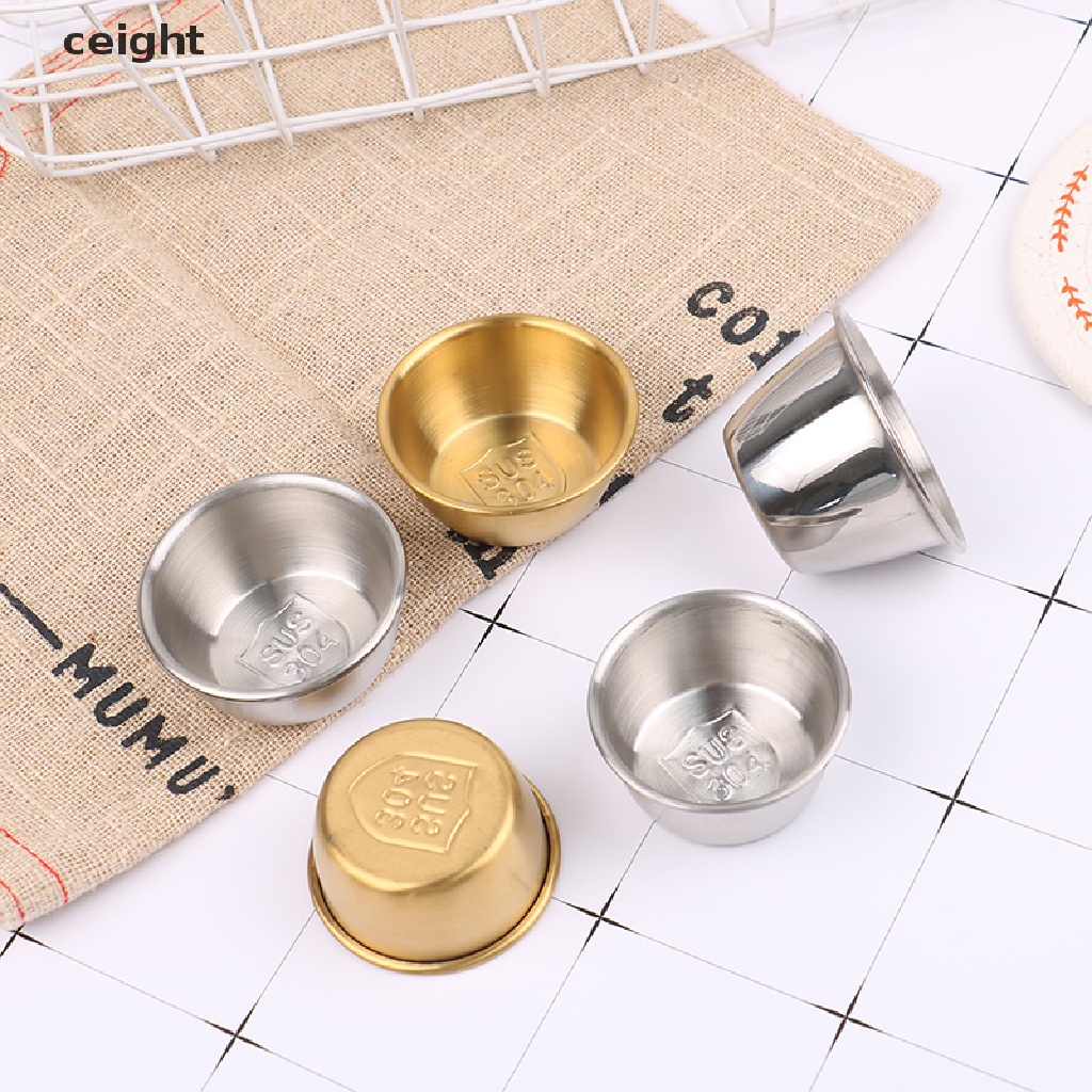 1 Tô Đựng Nước Sốt / Gia Vị Cỡ Nhỏ Bằng Thép Không Gỉ Tiện Dụng