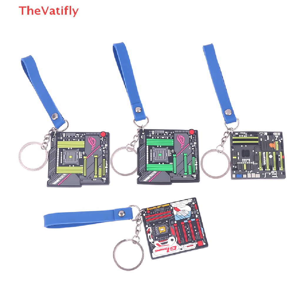 [Thevalifly] Móc Khóa Hình Bo Mạch Chủ Mini Sáng Tạo Phụ Kiện Ô Tô