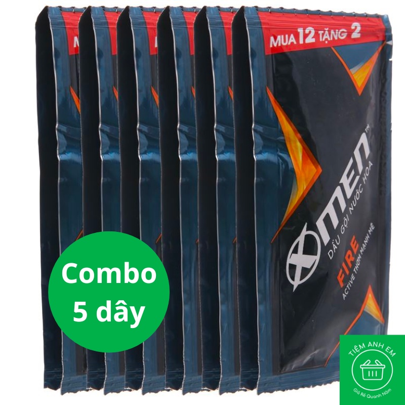 Dây dầu gội X-men các loại 5g/ gói - Gội Xmen