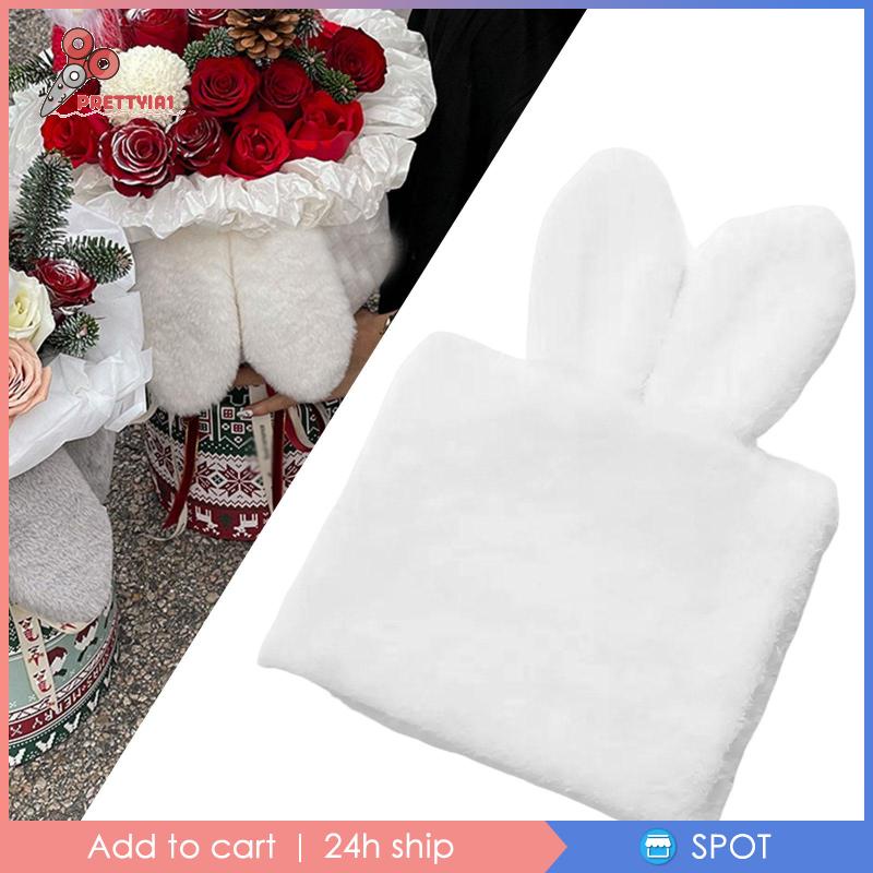 [Prettyia1] Bó Hoa Tai Thỏ Làm Thủ Công Trang Trí Năm Mới DIY