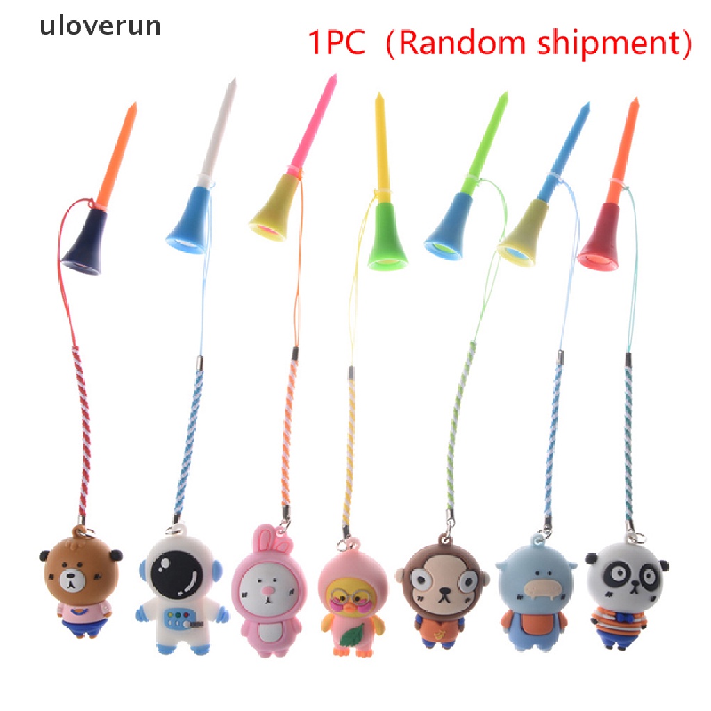 1 Giá Đỡ Bóng Golf Bằng Cao Su Họa Tiết Hoạt Hình Kèm Dây Chống Mất Tiện Dụng