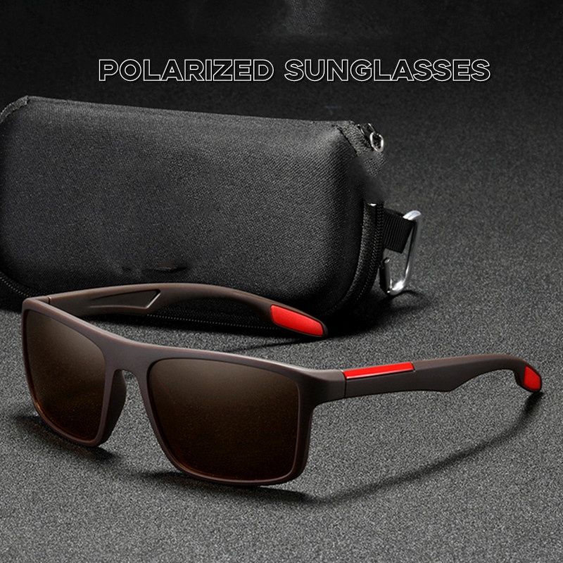 Kính mát phân cực ngoài trời Unisex TR90 Khung nam Nữ UV400 Lái xe Du lịch Kính râm Kính chống chói siêu nhẹ nam