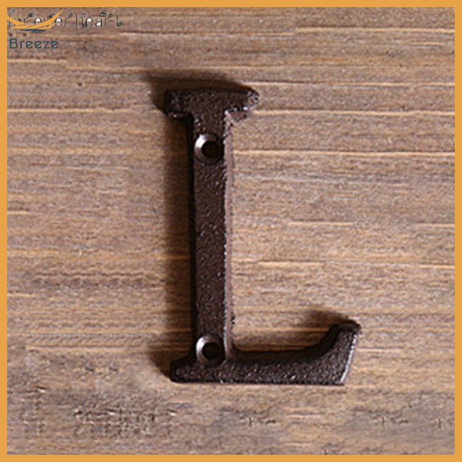 Giày breeze Thời Trang Trẻ Trung Cá Tính ♬♪♬ Chữ Cái Và Số Bằng Kim Loại Trang Trí Tường Quán Cà Phê DIY