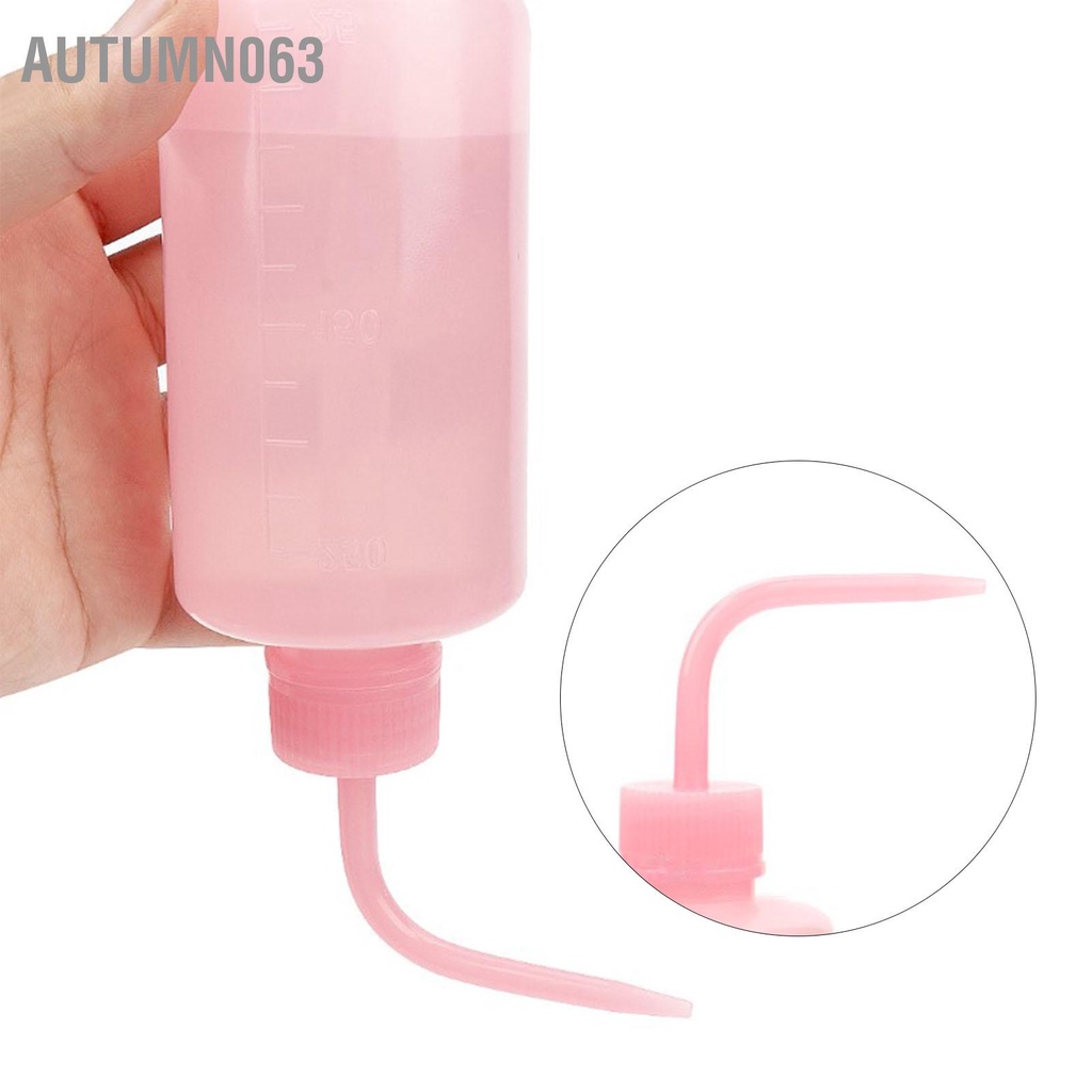 Autumn063 250 Ml Mi Rửa Chai Rõ Ràng Quy Mô Vòi Phun Cong Thiết Kế Cũng Kín Lông Giả Bình Cho Cây Nối