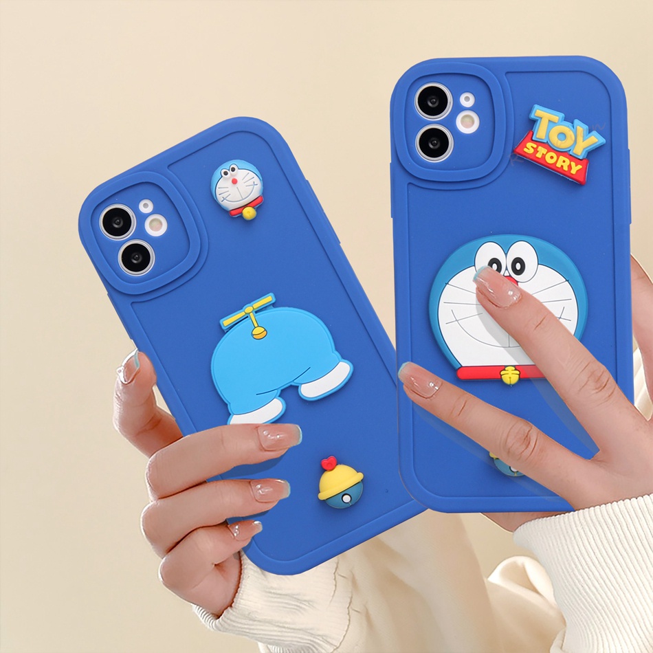 Ốp Điện Thoại Silicone Hoạt Hình Doraemon Cho iPhone 11 12 13 14 Pro MAX + Mini X XR XS MAX 6 S 7 8 + SE 2020 11Pro 12pro 13Pro