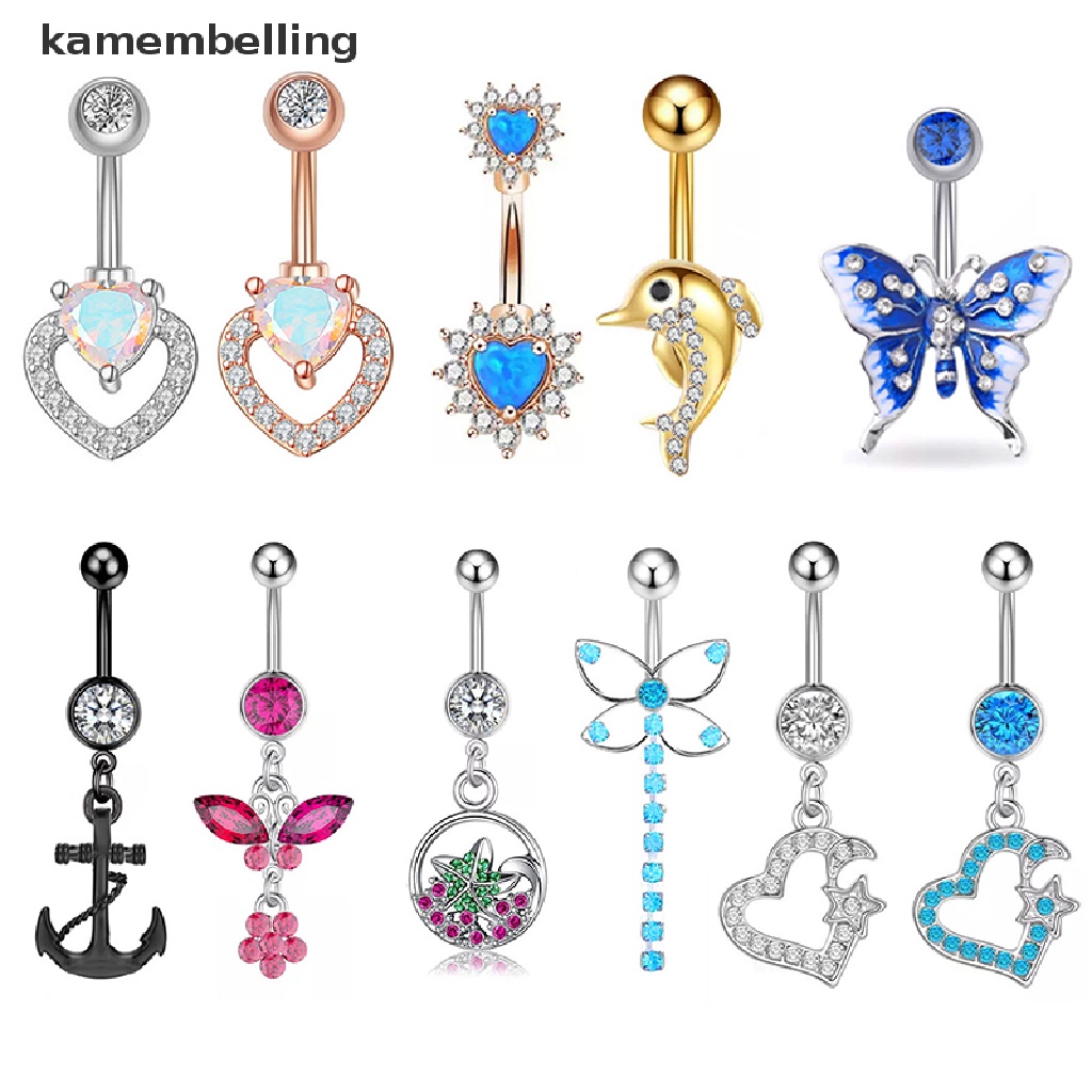 Khuyên RốN HìNh BướM ĐíNh Đá Xinh XắN