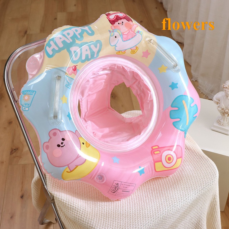 Phao Bơi Bơm Hơi Thiết Kế Hình Bông Hoa Xinh Xắn Dành Cho Bé