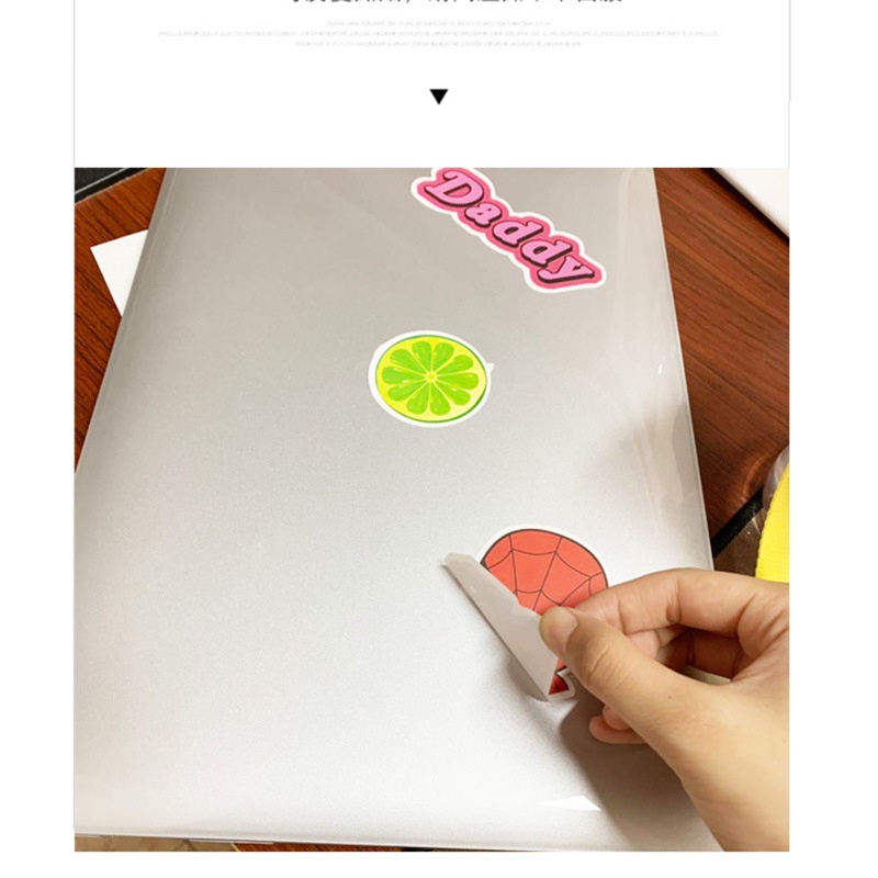 Bộ 53 Miếng Dán Trang Trí Vali Đàn Guitar Hình Mèo Hoạt Hình Chống Thấm Nước