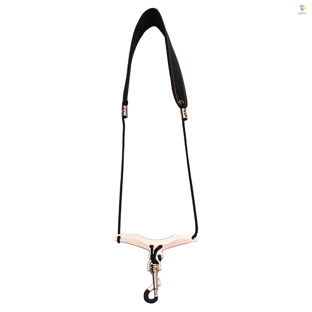 Dây Đeo Cổ Bằng Da Mềm Có Móc Kim Loại Điều Chỉnh Được Cho Kèn Clarinets Clarinets / yula / Saxophone