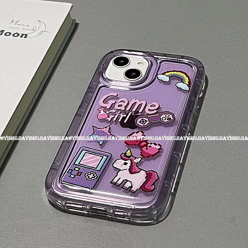 ✅111312Ốp Điện Thoại Dẻo Họa Tiết Hoạt Hình Máy Chơi Game Cổ Điển Chống Sốc Cho iPhone14promax14