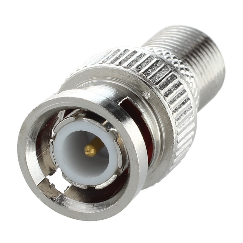 10 cái BNC Nam Cắm vào F Bộ chuyển đổi giắc cắm nữ Đầu nối đồng trục Bộ ghép nối Máy ảnh Camera quan sát