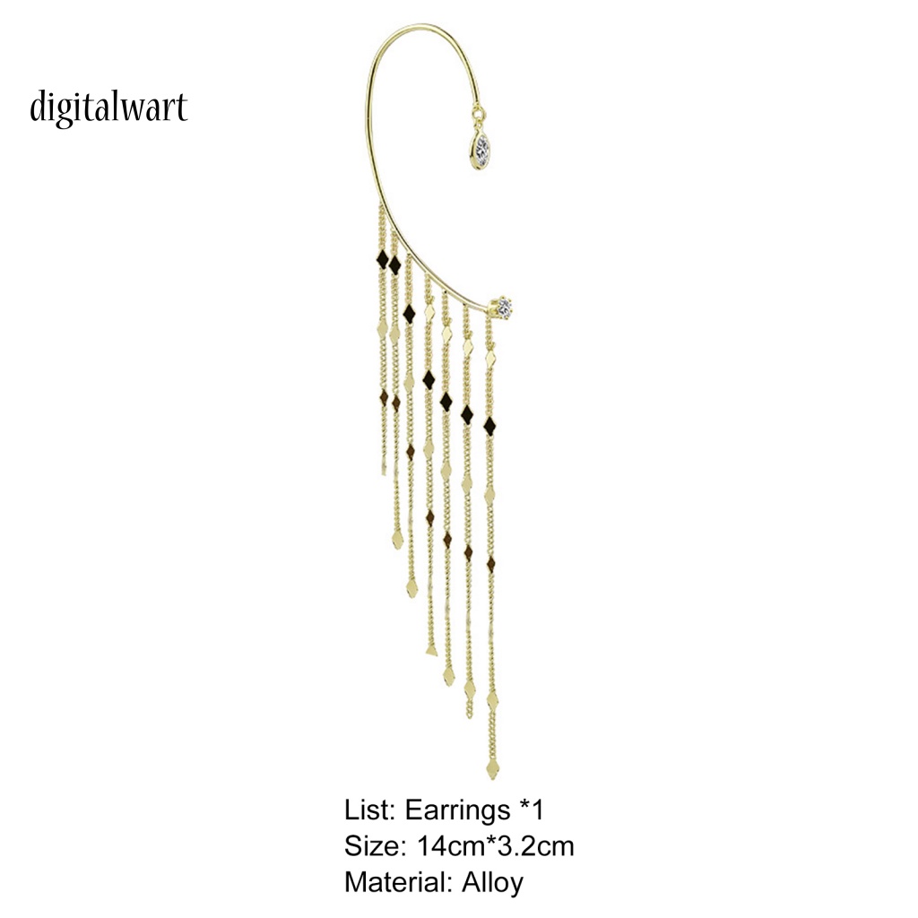 Kỹ Thuật Số| 1 Khuyên Kẹp Vành Tai Tua Rua Phong Cách Vintage