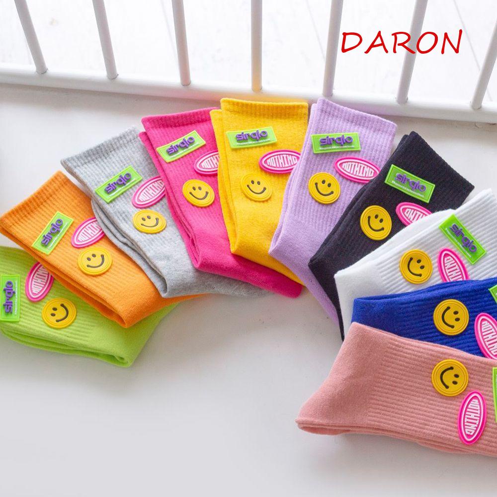 Vớ Thể Thao Thoáng Khí In Họa Tiết Hoạt Hình Mặt Cười Phong Cách Hip Hop Thời Trang Cho Nữ