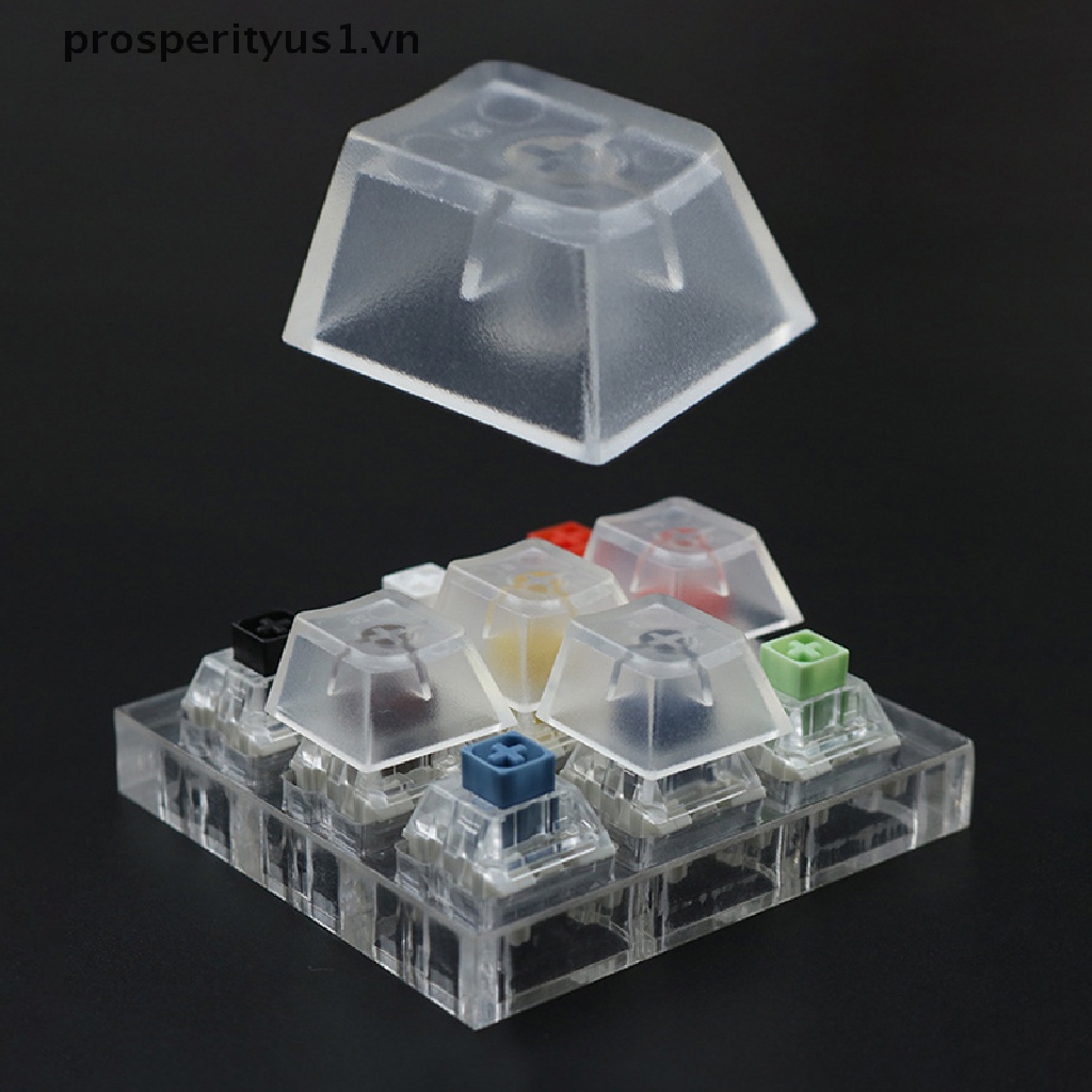 Set 10 Nút Bàn Phím Cơ R4 Bằng ABS Trong Suốt Có Thể Tháo Rời