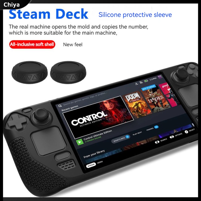 Vỏ Bọc Nút Điều Khiển Chơi Game Bằng Silicone Cho Sàn Hơi Nước