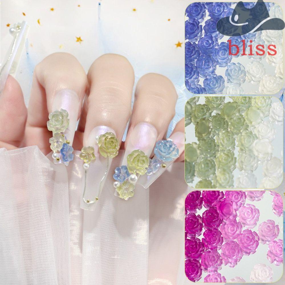 Vật Liệu Trang Trí Móng Tay 3D Hình Hoa Cực Quang Cho Nữ