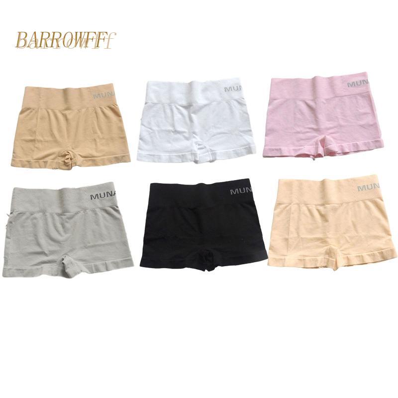 Brroa Quần Lót Boxer Ngắn Không Đường May Mềm Mại Co Giãn Màu Trơn Bảo Vệ Toàn Diện Dành Cho Bạn Nam Nữ Sa