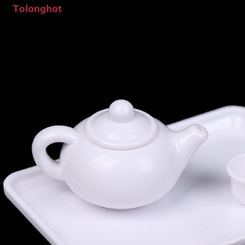 Set 6 Mô Hình Ấm Trà / Tách Cà Phê Trang Trí Nhà Búp Bê