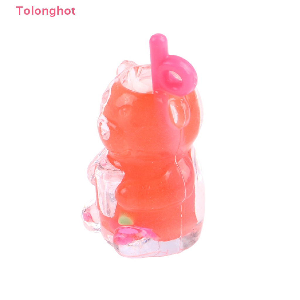 Set 5 Mô Hình Ly Nước Ép Trái Cây / Gấu DIY Trang Trí Nhà Búp Bê 1: 12