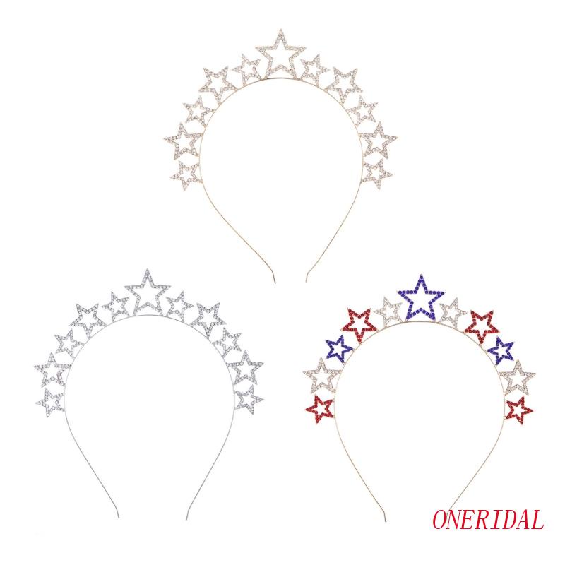 Băng Đô Cài Tóc Hình Ngôi Sao Đính Đá Lấp Lánh Dành Cho Nữ